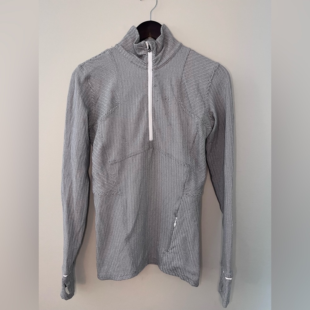Lululemon Kanto Catch Me 1/2 Zip Pullover, Heathered Herringbone